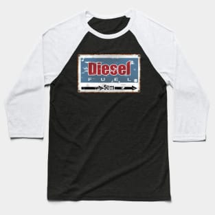 Vintage Fuel Road Sign Baseball T-Shirt